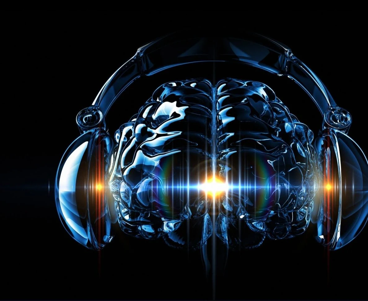 Brain and auditory signal concept